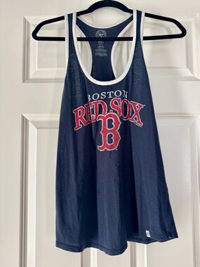 47 Brand Boston Red Sox Navy Tank with White Trim and Logo